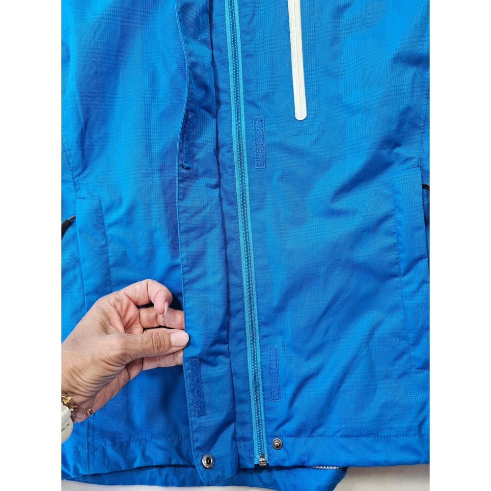 Helly Hansen Womens Helly Tech Protection Rain Jacket Blue Hooded Shell Size M - Picture 12 of 16
